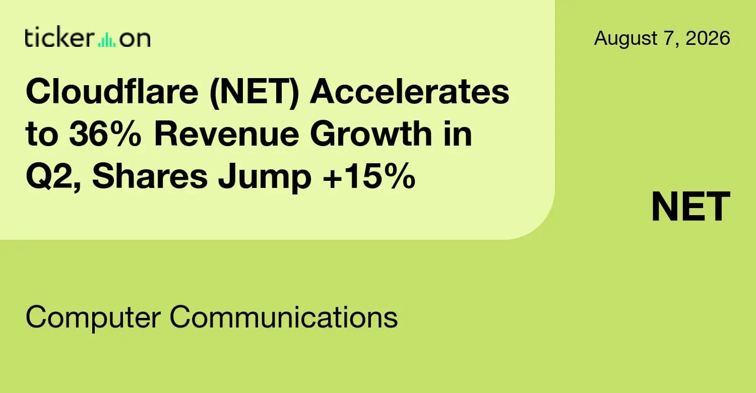 Cloudflare (NET) Accelerates to 36% Revenue Growth in ...