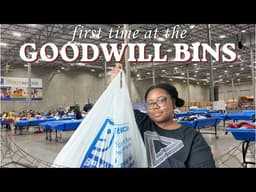 First Time THRIFTING at the GOODWILL BINS! + What I Got🖤