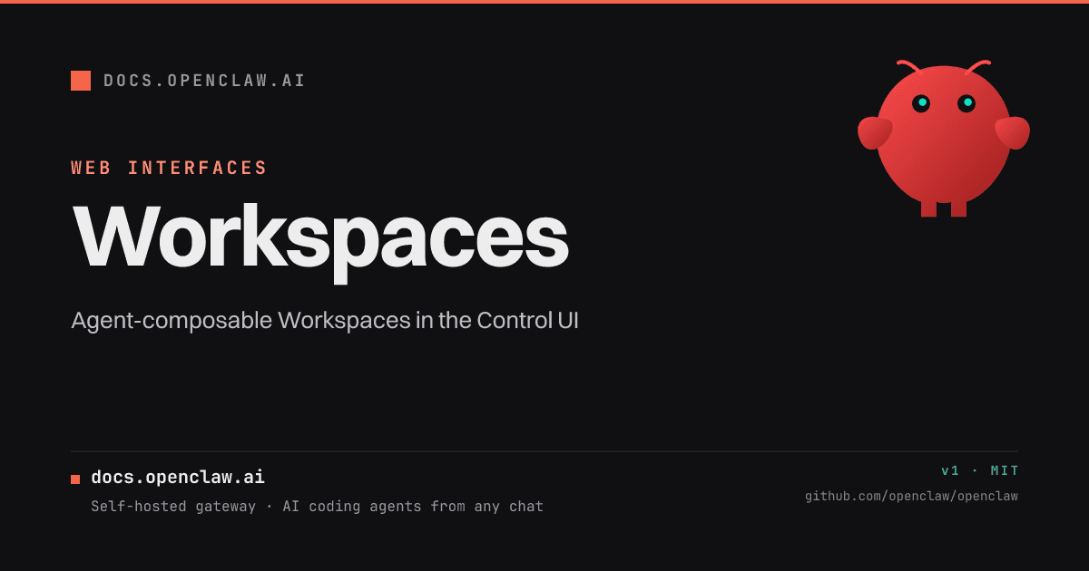 Workspaces - OpenClaw