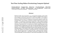 Test-Time Scaling Makes Overtraining Compute-Optimal
