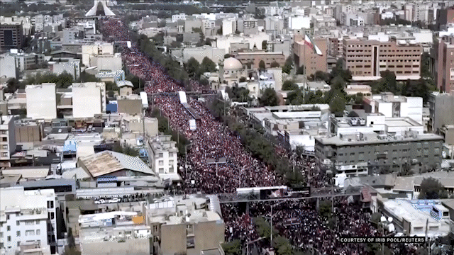 Iranians call for blood and revenge at Khamenei's funeral