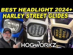 HOGWORKZ BEST HEADLIGHTS for HARLEY DAVIDSON STREET GLIDES