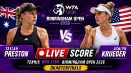 Taylah Preston vs Ashlyn Krueger LIVE SCORE TENNIS WTA ...
