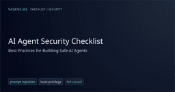 AI Agent Security Checklist (2026): Best Practices for Building ...