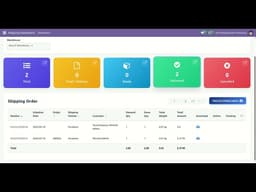 Purolator Shipping Integration - Dashboard Odoo