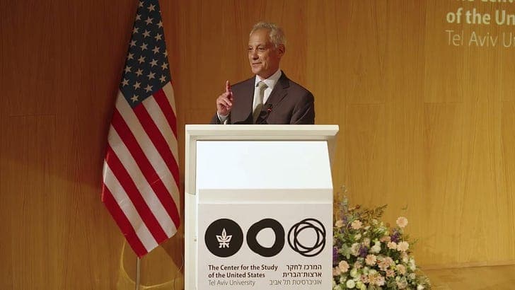 Rahm Emanuel Rightly Chewed Out Israel