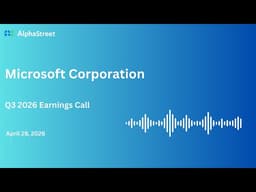MSFT Stock | Microsoft Corporation Q3 2026 Earnings Call