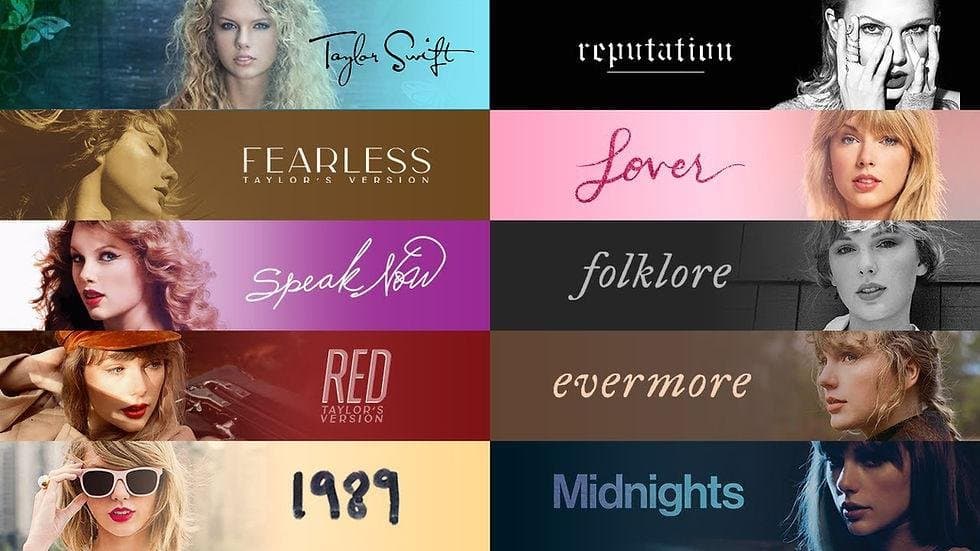 Taylor Swift Album Covers: A Visual Guide to Every Era - OnionChilli