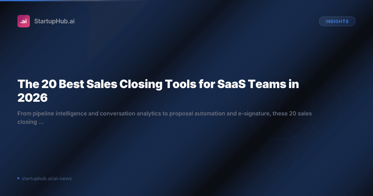 The 20 Best Sales Closing Tools for SaaS Teams in 2026