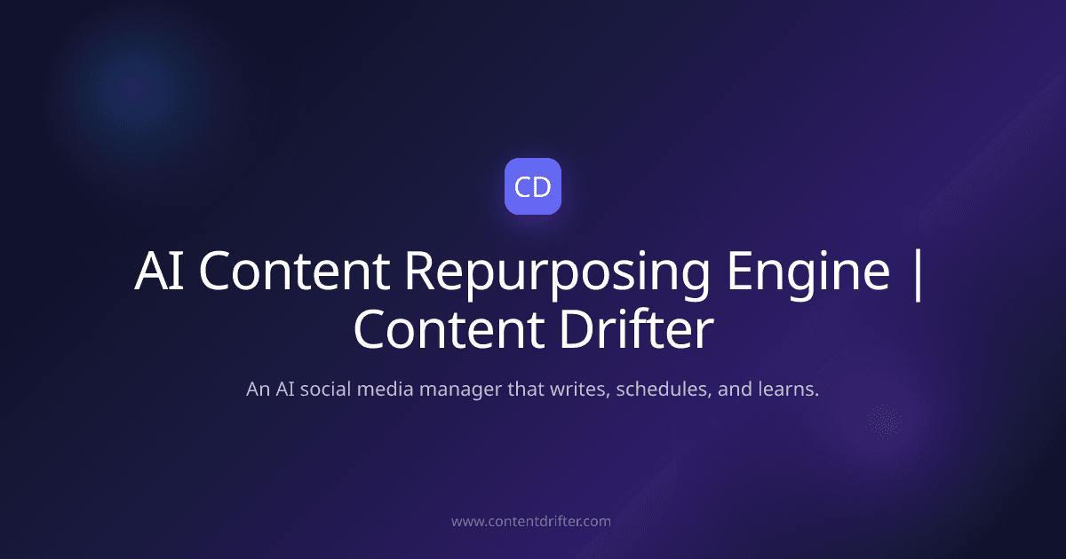 AI Content Repurposing Engine For Social Media