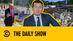 Trump Tours White House Ballroom Construction Site Amid Cost Controversy | The Daily Show