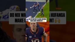 a jump and a fist pump from Bo Nix after the big SNF win for the Broncos 🙌
