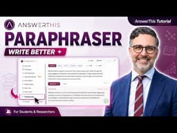 Rewrite Research Text Faster with AnswerThis Paraphraser