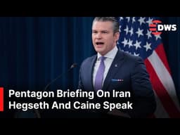 WATCH NOW: Pete Hegseth And General Caine Hold Pentagon Briefing On Iran War And US Strategy | AC14