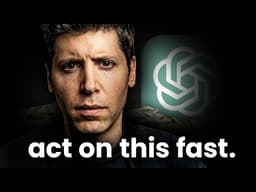 Sam Altman Just Created a Massive Opportunity for Creators