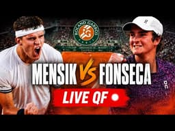 🔥 Mensik vs Fonseca LIVE | French Open 2026 Quarter-Final Watchalong | Roland Garros