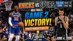 KNICKS TAKE GAME 2! Knicks Lead Spurs 2-0 in NBA Finals ...