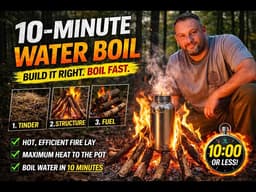 10-Minute Water Boil: Build a Fire That Boils FAST (Emergency Method)