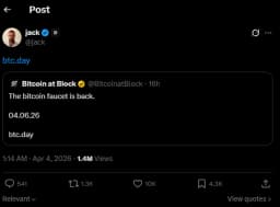 Will the return of 'free Bitcoin' resurface? Jack Dorsey hints at reintroducing a faucet