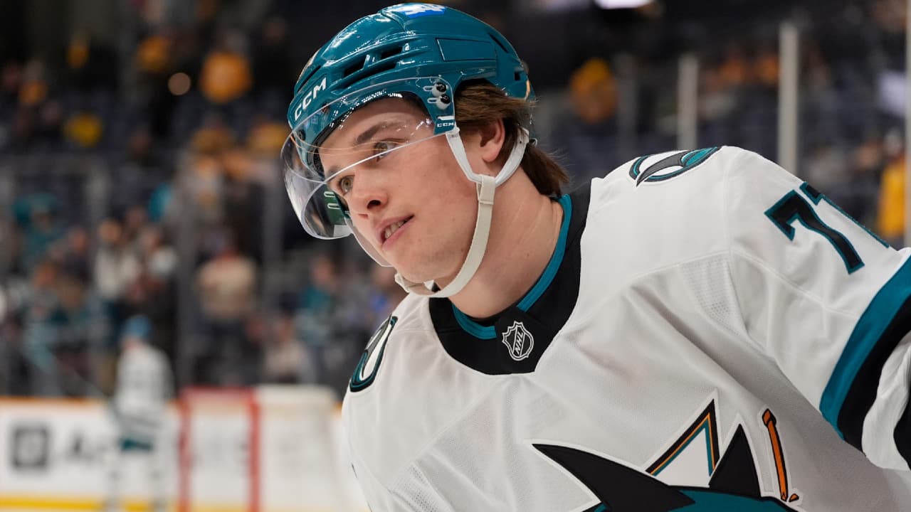'Easy to follow': Celebrini navigating first season as Sharks ...