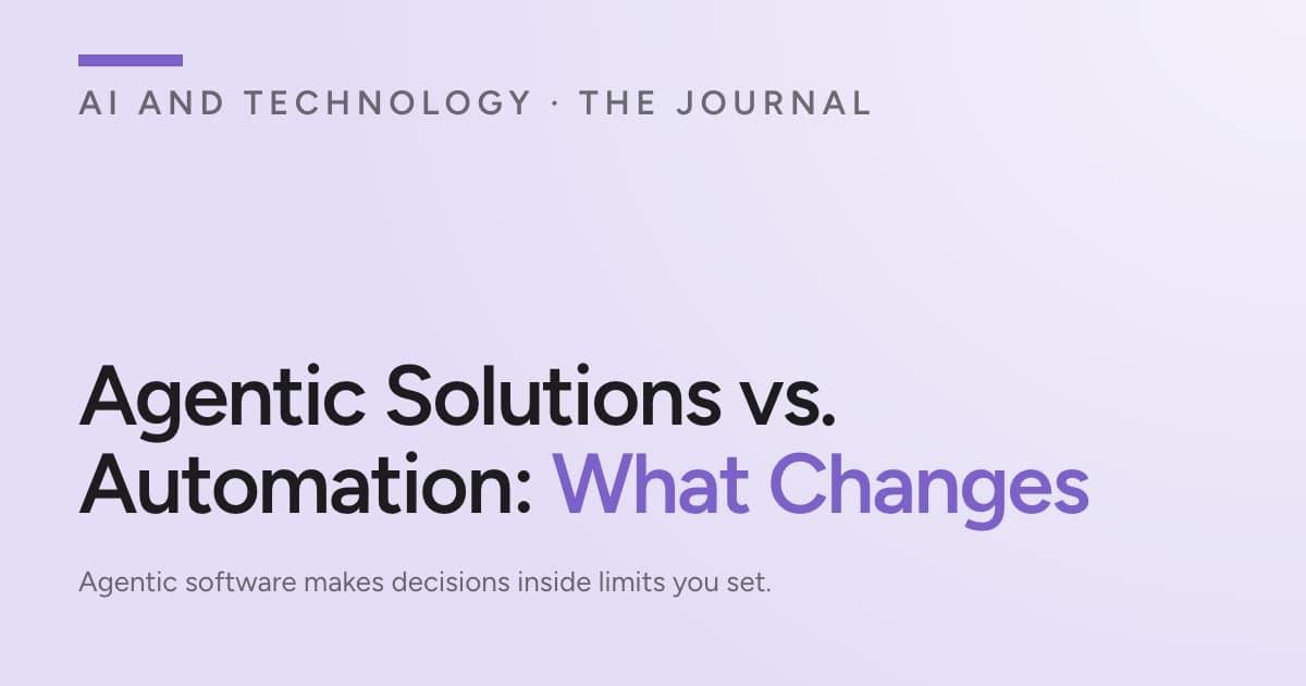 Agentic Solutions vs. Automation: What Changes - Wave Agency