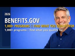 How To Find All Government Benefits You Qualify For (Benefits.gov 2026)