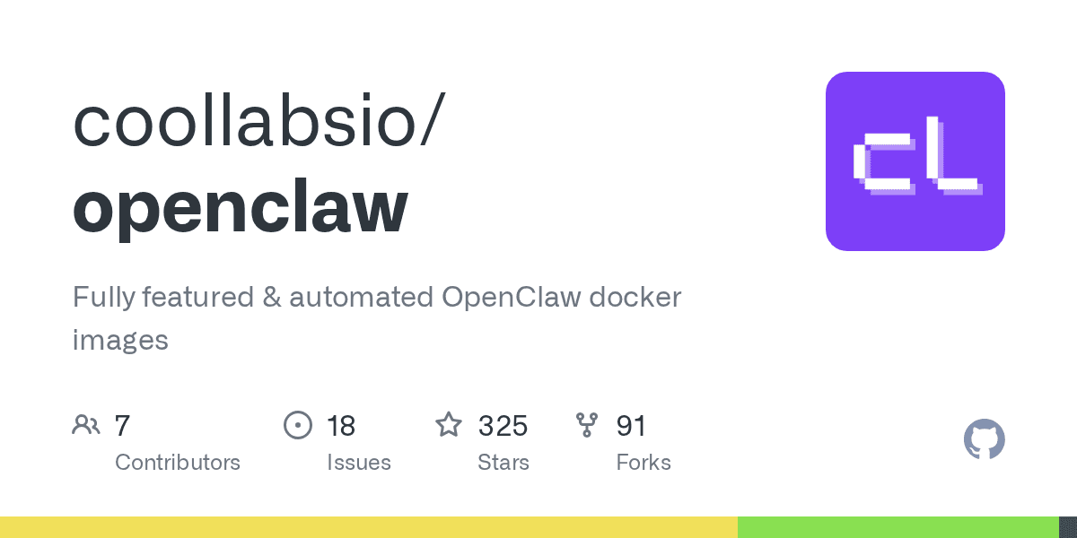 Workflow runs · coollabsio/openclaw · GitHub