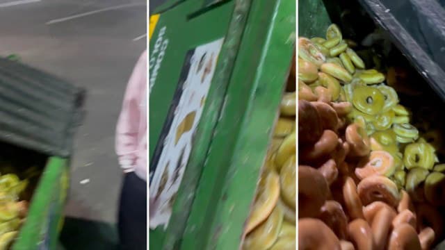 Video showing Krispy Kreme dumpster filled with unsold donuts draws concerns online: 'Beyond appalling'