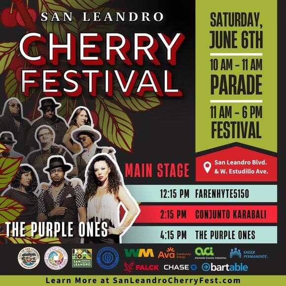 Live Music at San Leandro Cherry Festival June 6