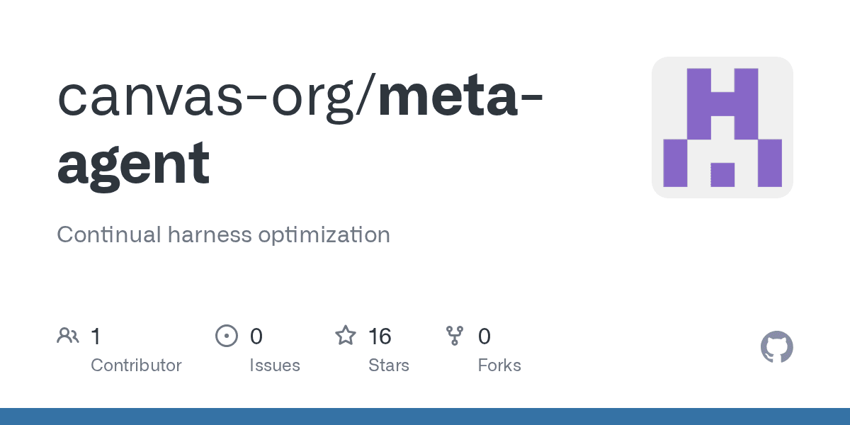 Show HN: Meta-agent: self-improving agent harnesses from live traces