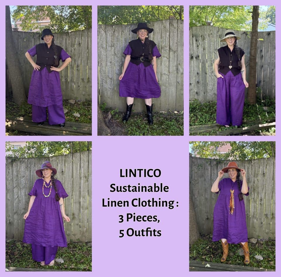 LINTICO Sustainable Linen Clothing: 3 Pieces, 5 Outfits