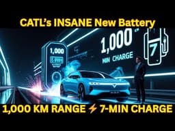 CATL CEO Reveals Revolutionary 1,000 KM Battery With 7-Minute Charging!