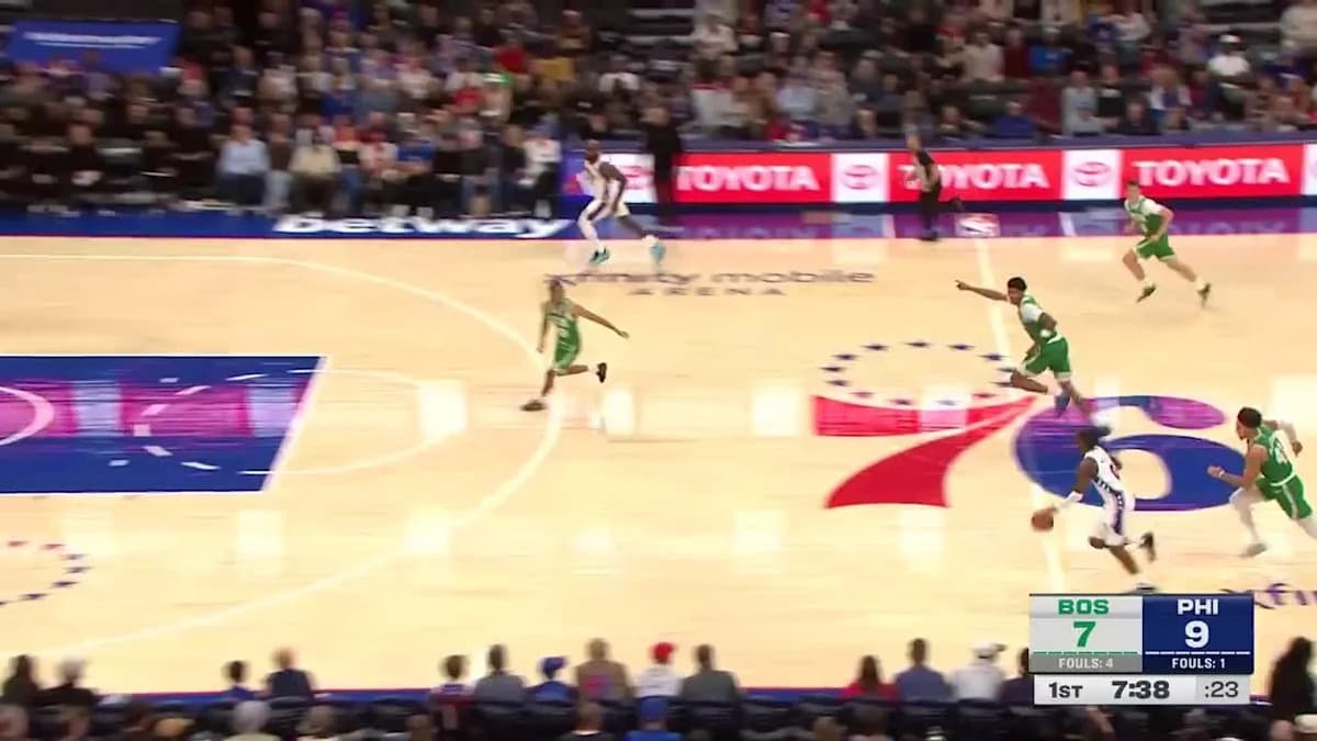 LeBron James with the flush