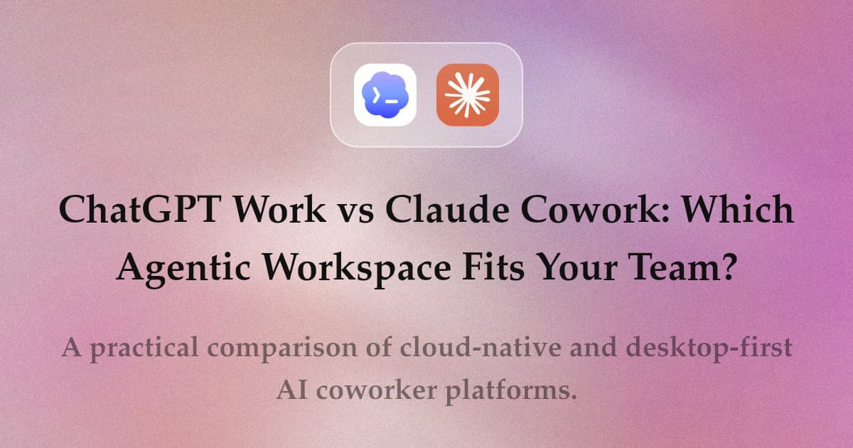 ChatGPT Work vs Claude Cowork