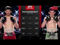 Arnold Allen vs Melquizael Costa FULL FIGHT HIGHLIGHTS | UFC FIGHT NIGHT