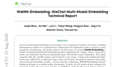 WeMM-Embedding: WeChat Multi-Modal Embedding Technical Report
