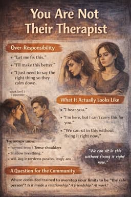 You Are Not Their Therapist