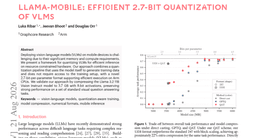 Llama-Mobile: Efficient 2.7-Bit Quantization of VLMs