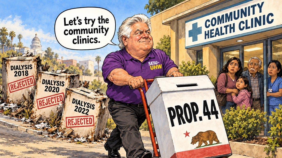 Prop. 44: Another Union Power Play, This Time Against Community Clinics