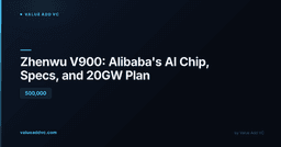 Zhenwu V900: Alibaba's AI Chip, Specs, and 20GW Plan