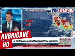 Tropical Storm Boris And Tropical Depression Three-E Threaten Flooding Rain Across Central America