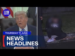 Notorious gang member arrested over alleged drug charges; US unleashes round of strikes | 9 News