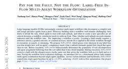 Pay for the Fault, Not the Flow: Label-Free In-Flow Multi-Agent Workflow Optimization