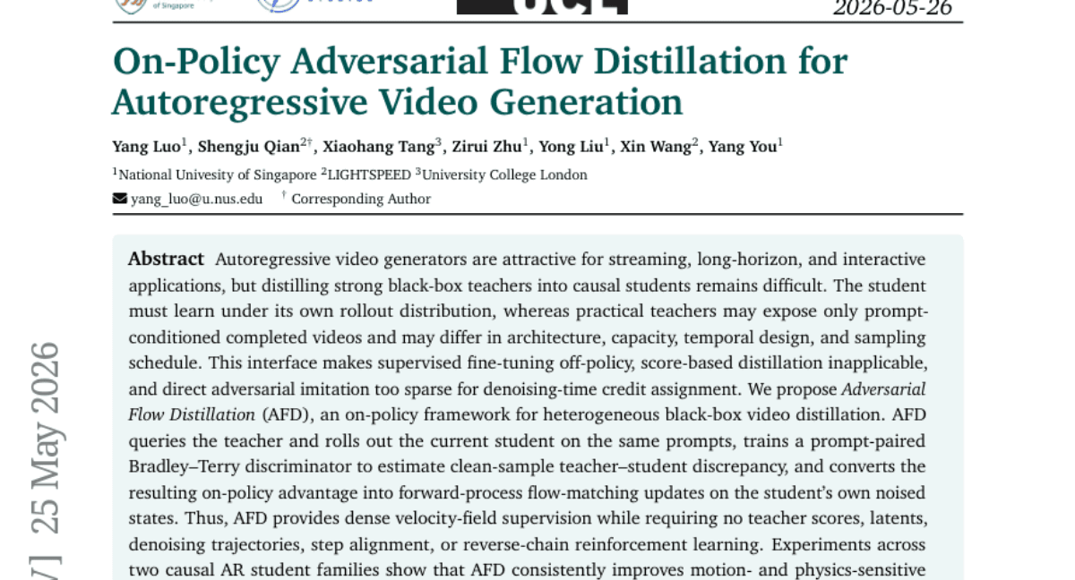On-Policy Adversarial Flow Distillation for Autoregressive Video Generation