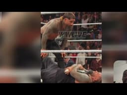 Off air footage of Jey Uso checking on an injured Jimmy Uso after losing tag titles on WWE RAW