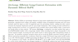 Jet-Long: Efficient Long-Context Extension with Dynamic Bifocal RoPE