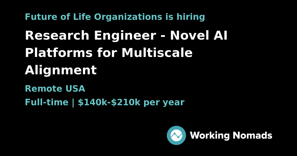 Research Engineer - Novel AI Platforms for Multiscale Alignment
