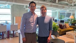 Samsung Chief Lee Jae-yong Meets OpenAI CEO Sam Altman at Headquarters