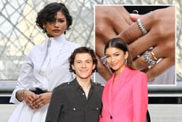 Zendaya fuels Tom Holland marriage rumours with gold band in Paris