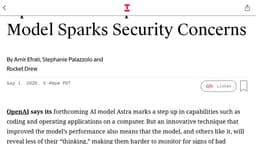 Red Alert: OpenAI is poised to cross an AI safety redline.